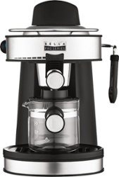 Bella Pro Series - Pro Series Espresso Machine with 5 bars of pressure and Milk Frother - Stainless Steel - Front_Zoom