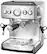 Angle. Brim - Espresso Maker with 19 bars of pressure, Milk Frother and Removable water tank - Silver.