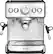 Front. Brim - Espresso Maker with 19 bars of pressure, Milk Frother and Removable water tank - Silver.