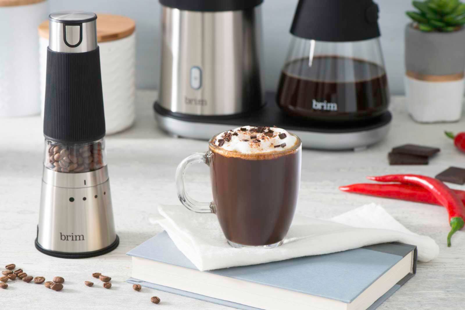 Alt View 14. Brim - 1.6-Oz Electric Handheld Electric Coffee Grinder - Stainless Steel.