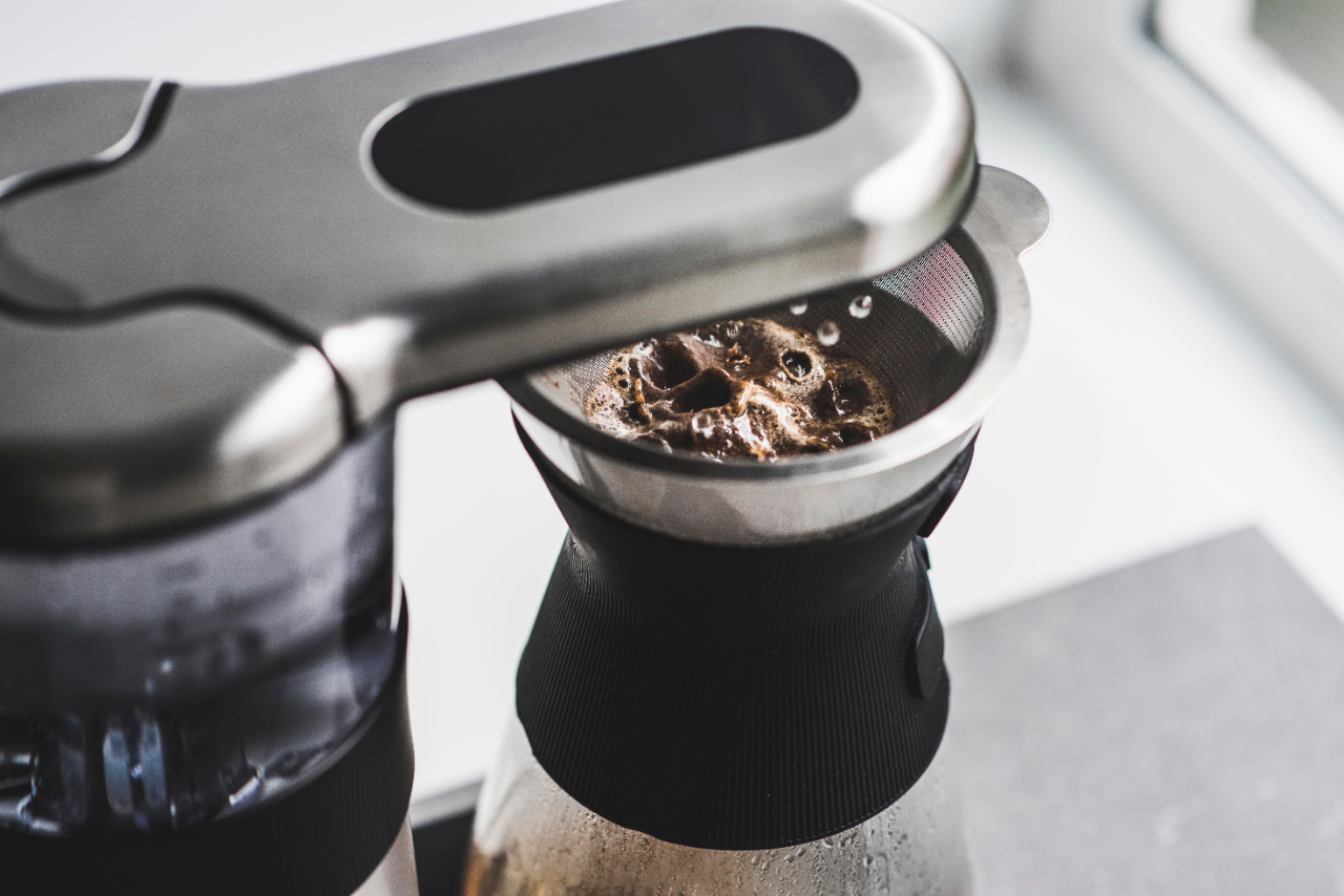 8 Cup Pour Over Coffee Maker, Satin Copper - BRIM