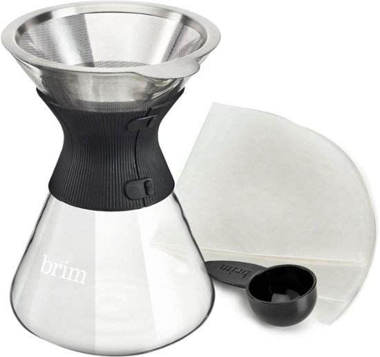Brim 6Cup Pour Over Coffee Maker Kit Clear/Black 50015 Best Buy