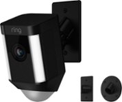 Front Zoom. Ring - Spotlight Indoor/Outdoor 1080p Wi-Fi Wireless Security Camera - Black.