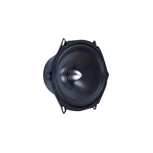 Left View: Memphis Car Audio - MClass 5" x 7" 2-Way Car Speaker with Carbon Fiber Cones - Black