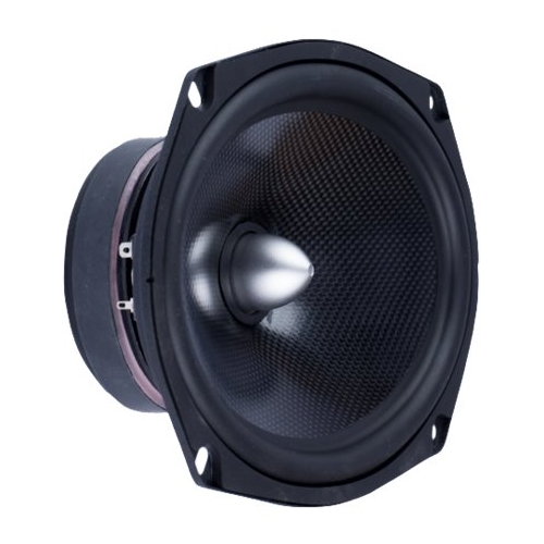 Left View: Memphis Car Audio - MClass 6" x 9" 2-Way Car Speakers with Carbon Fiber Cones (Pair) - Black