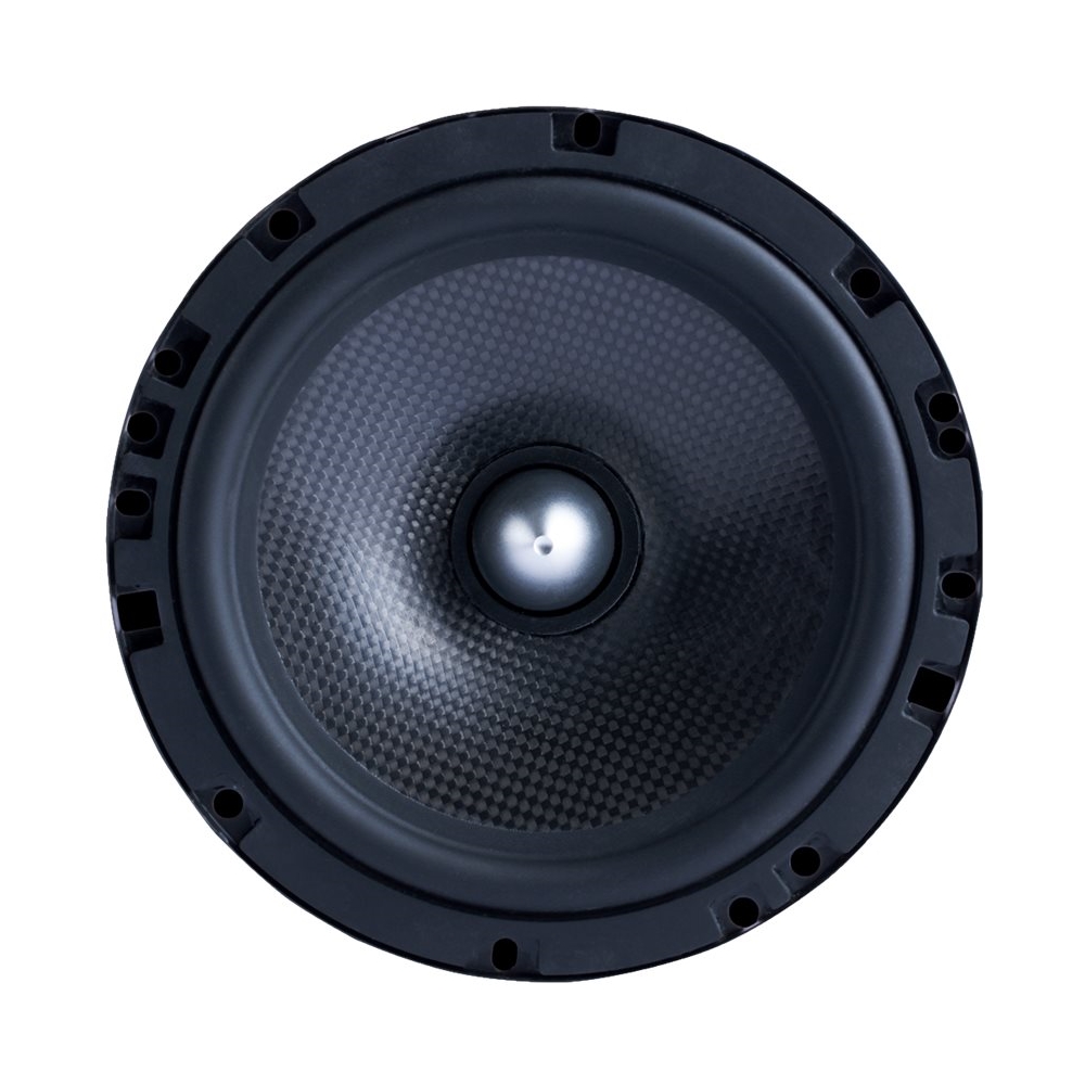 Memphis Car Audio - MClass 6-1/2" 2-Way Car Speakers with Carbon Fiber Cones (Pair) - Black