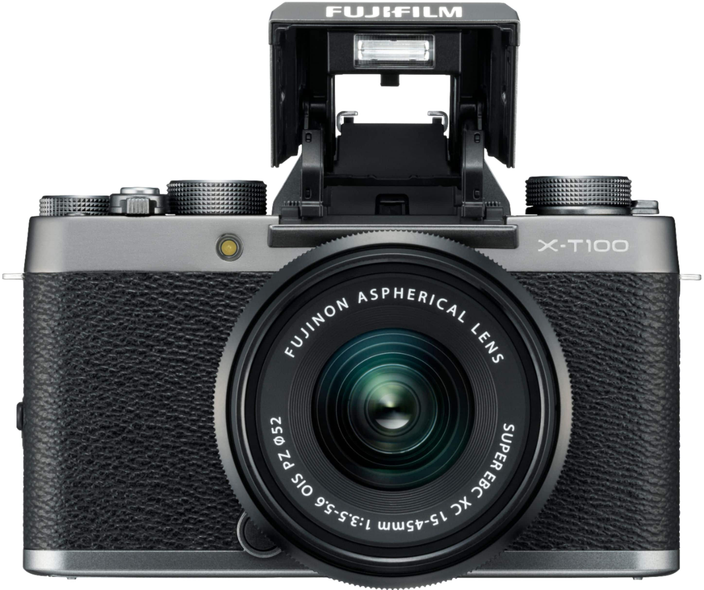 Uit Klassiek Patriottisch Best Buy: Fujifilm X Series X-T100 Mirrorless Camera with 15-45mm Lens Dark  Silver 16582593