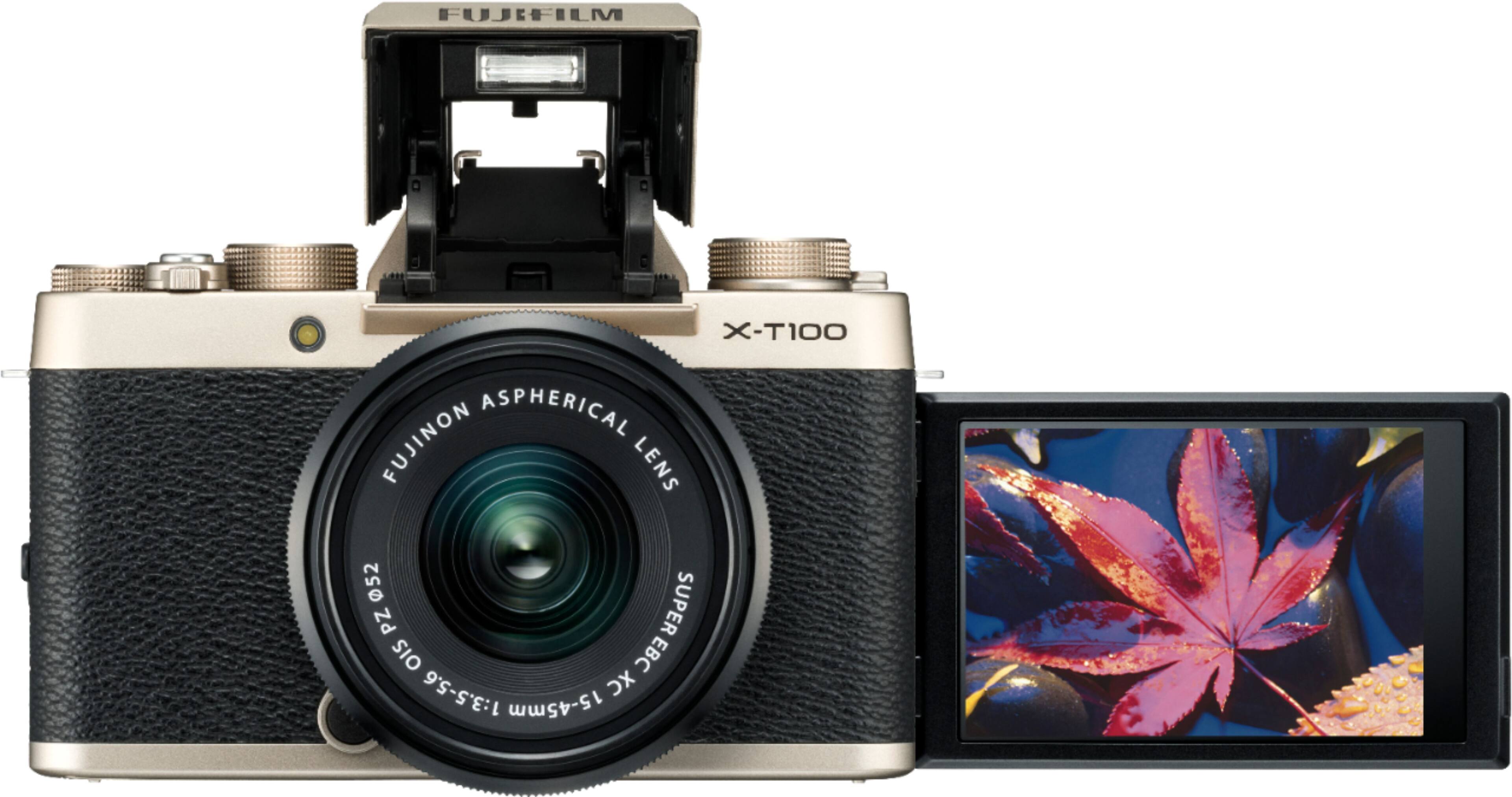 Best Buy: Fujifilm X Series X-T100 Mirrorless Camera with 15-45mm 