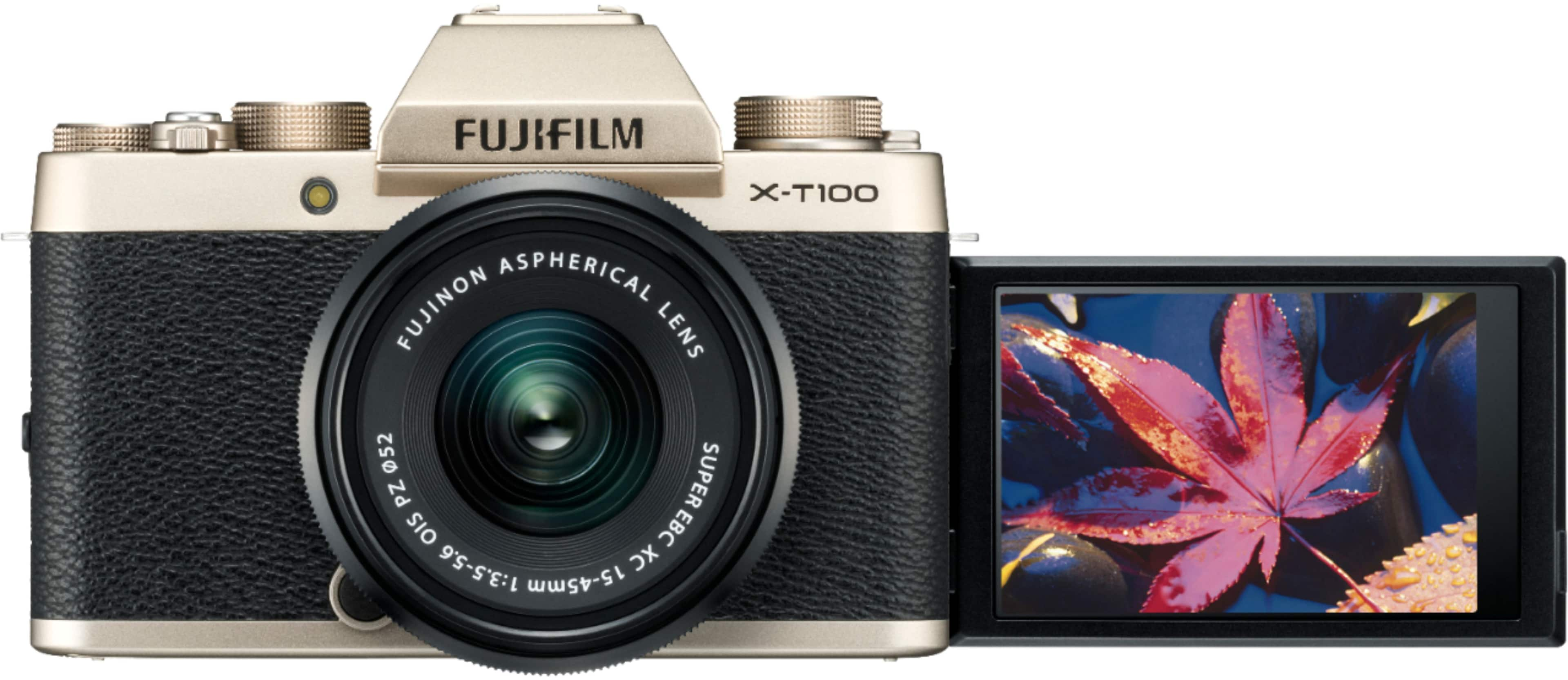 Best Buy: Fujifilm X Series X-T100 Mirrorless Camera with 15-45mm