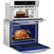 Alt View Zoom 18. LG - 30" Combination Double Electric Convection Wall Oven with Built-In Microwave, Infrared Heating, and Wifi - Stainless steel.