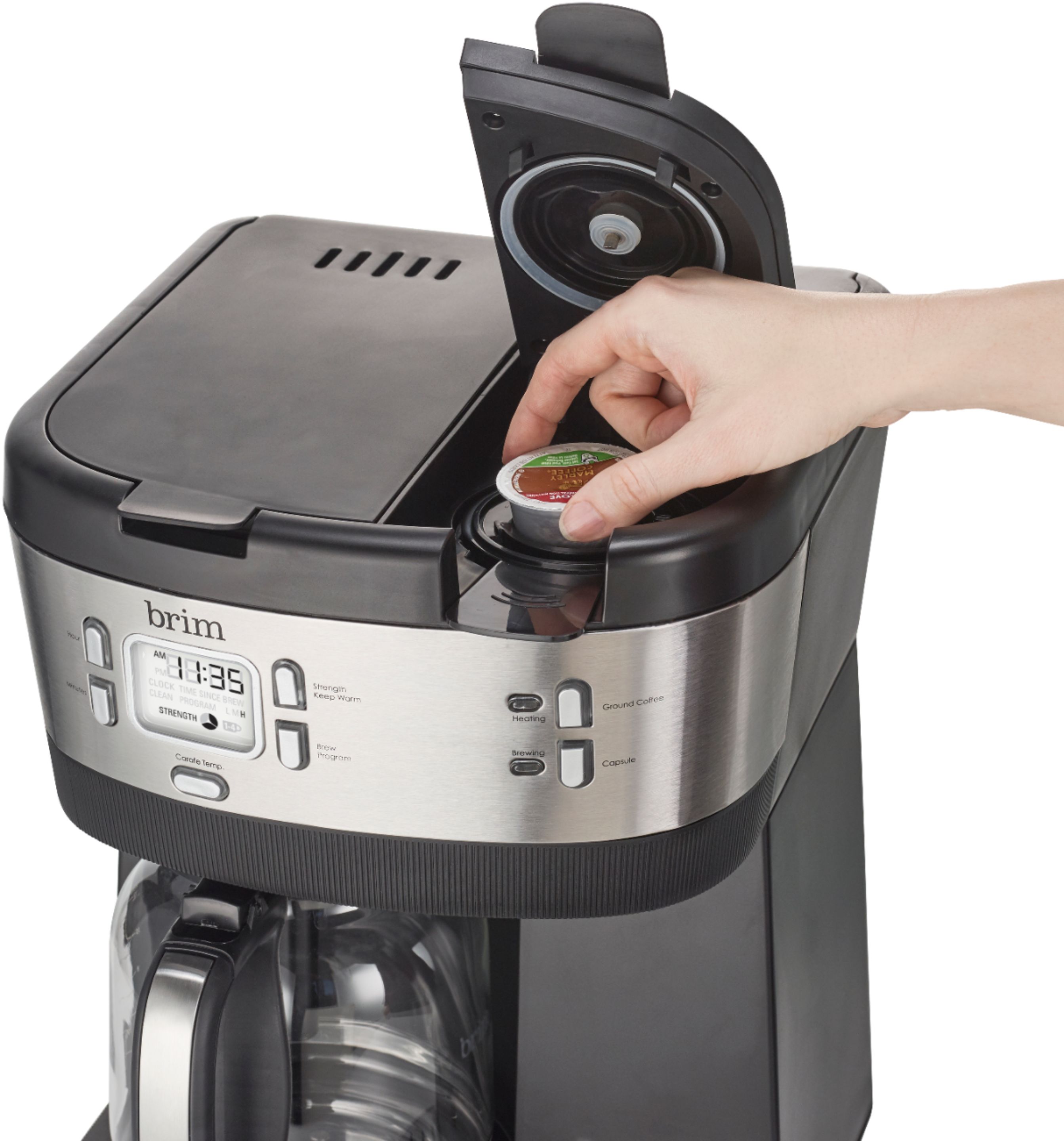 14 Cup Programmable Coffee maker, Stainless Steel - BRIM