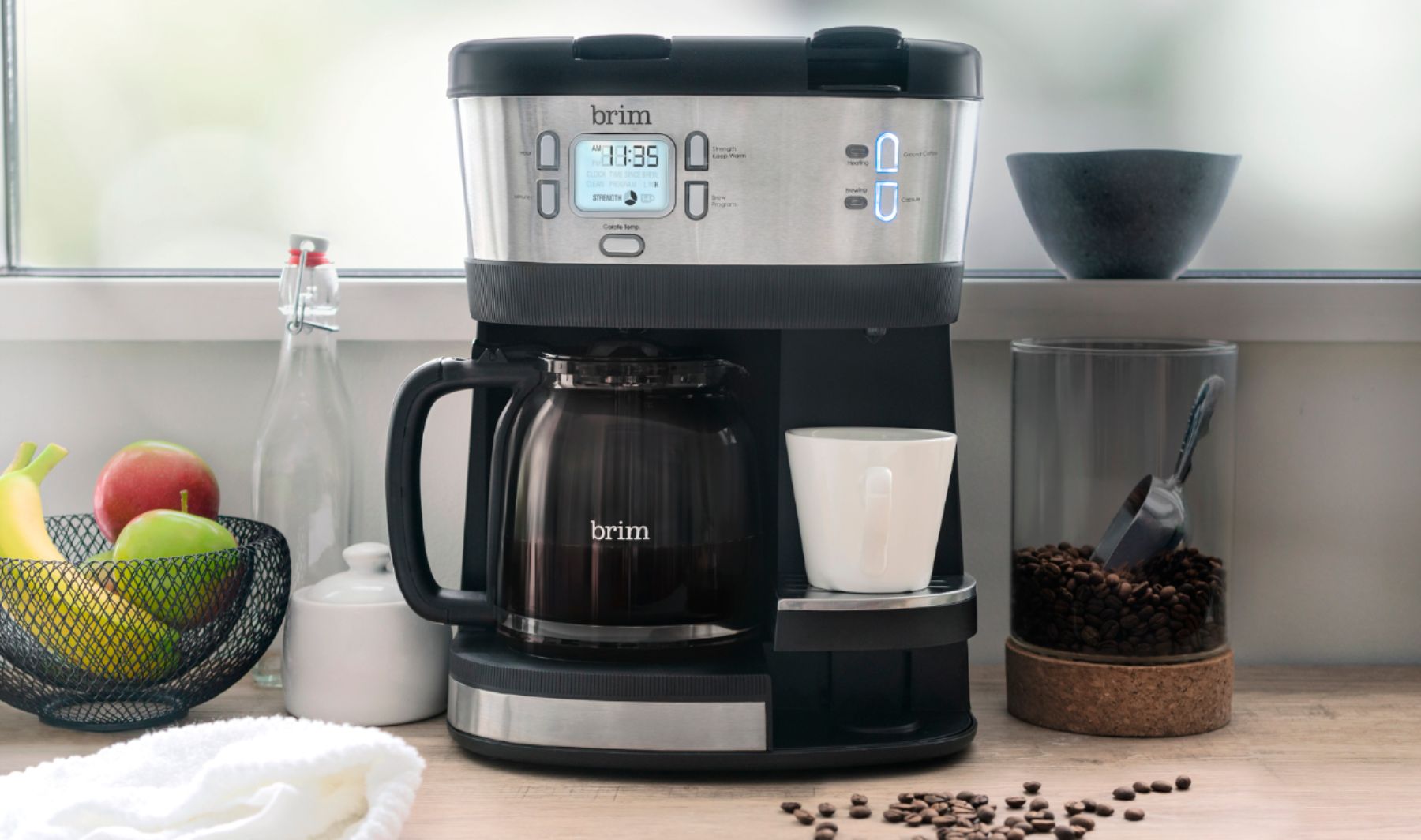 Best Buy: Brim 8-Cup Electric Pour Over Coffee Maker Stainless