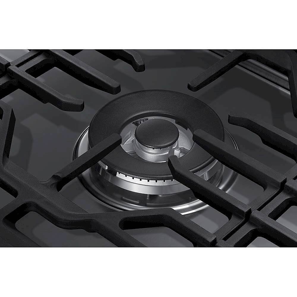 Alt View 13. Samsung - 36" Built-In Gas Cooktop with WiFi - Stainless Steel.