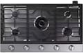 Samsung - 36" Built-In Gas Cooktop with WiFi and Dual Power Brass Burner - Stainless Steel