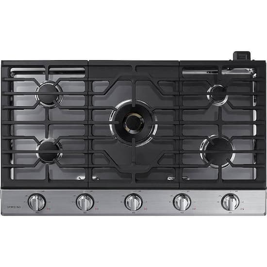 Whirlpool 36 in. 5-Burner Electric Cooktop with Simmer Burner - Black