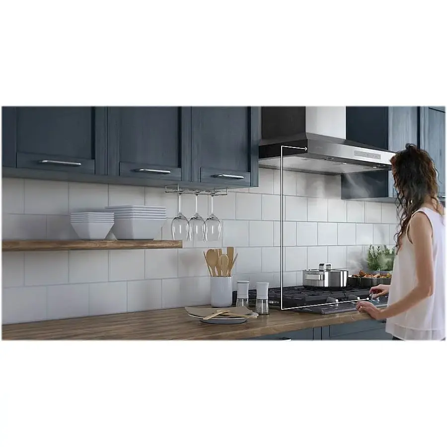 Alt View 18. Samsung - 36" Built-In Gas Cooktop with WiFi - Black Stainless Steel.