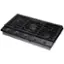 Left. Samsung - 36" Built-In Gas Cooktop with WiFi - Black Stainless Steel.