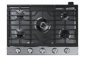 Samsung - 30" Built-In Gas Cooktop with WiFi - Stainless Steel - Front_Zoom