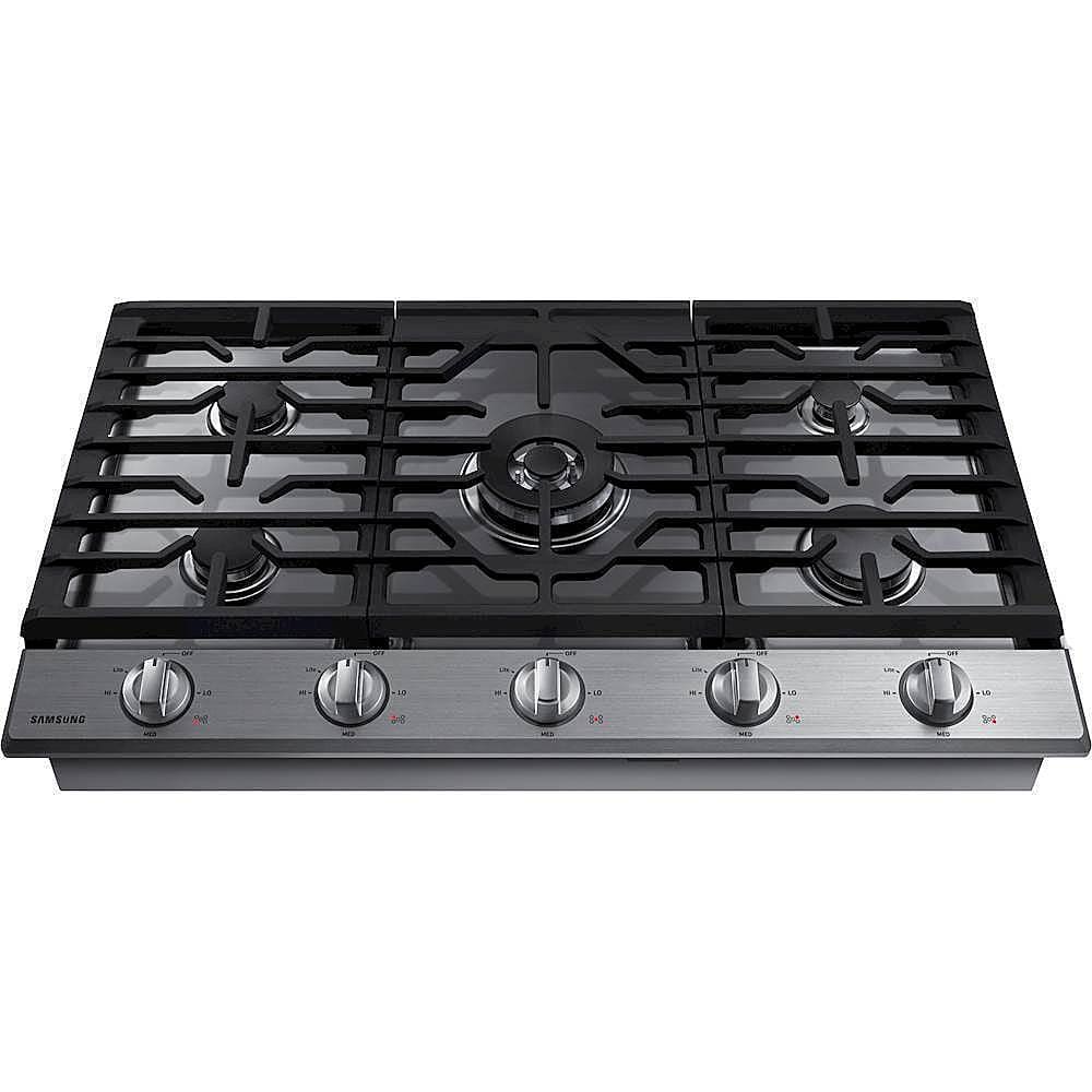 Alt View 11. Samsung - 30" Built-In Gas Cooktop with WiFi - Stainless Steel.