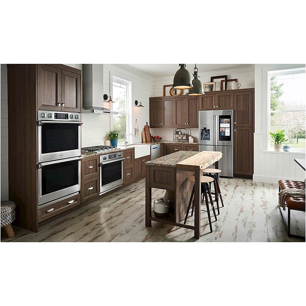 Alt View 17. Samsung - 30" Built-In Gas Cooktop with WiFi - Stainless Steel.