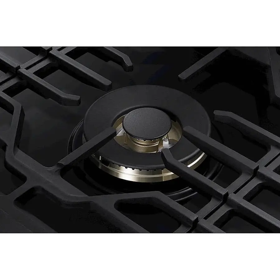 Alt View 13. Samsung - 30" Built-In Gas Cooktop with WiFi and Dual Power Brass Burner - Black Stainless Steel.