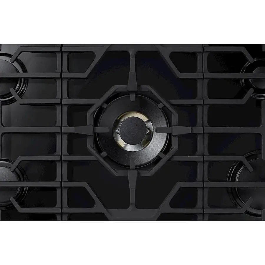 Alt View 15. Samsung - 30" Built-In Gas Cooktop with WiFi and Dual Power Brass Burner - Black Stainless Steel.
