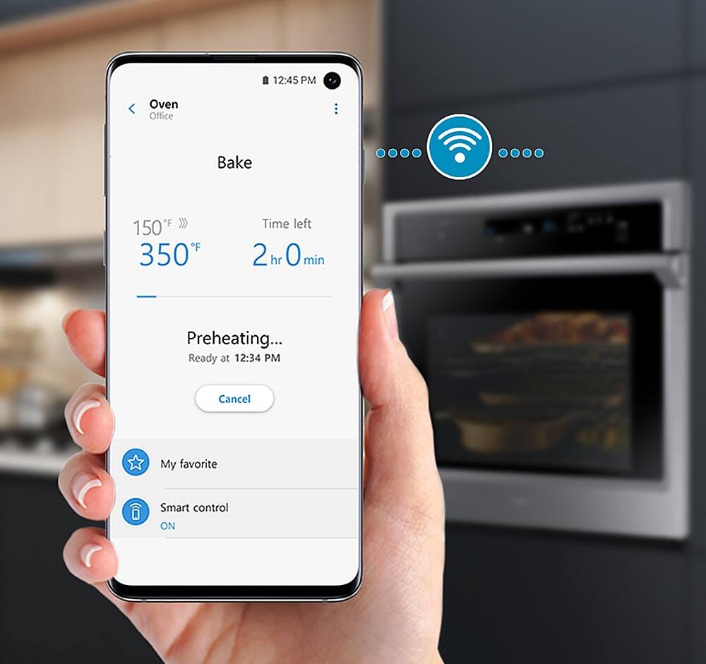 Samsung 30" BuiltIn Gas Cooktop with WiFi Fingerprint Resistant Black