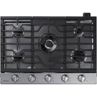 Samsung - 30" Built-In Gas Cooktop with WiFi and Dual Power Brass Burner - Stainless steel - Front_Zoom