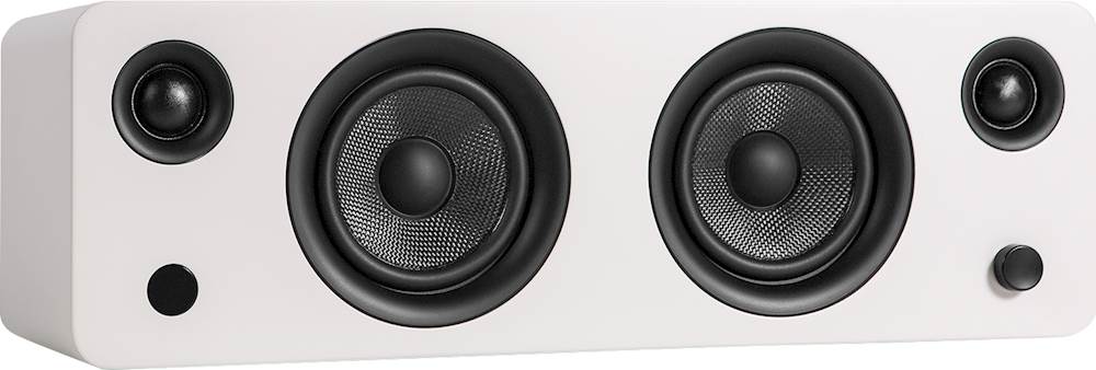 Angle View: Kanto - SYD Dual 4" 140W Powered Speaker (Each) - Matte Off-White