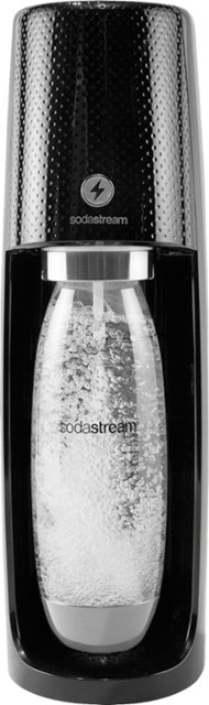 Front. SodaStream - Fizzi One Touch Sparkling Water Maker Kit - Black.