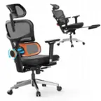 Front. Newtral - NT002 Gaming Chair Ergonomic Computer Desk Chair, High Back Swivel Adjustable Office Chair w/ 4D Armrests/Lumbar Support - Black.