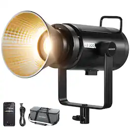 Neewer - 320W Bi-Color LED Video Light - APP/2.4G Controlled All Metal COB with Bowens Mount