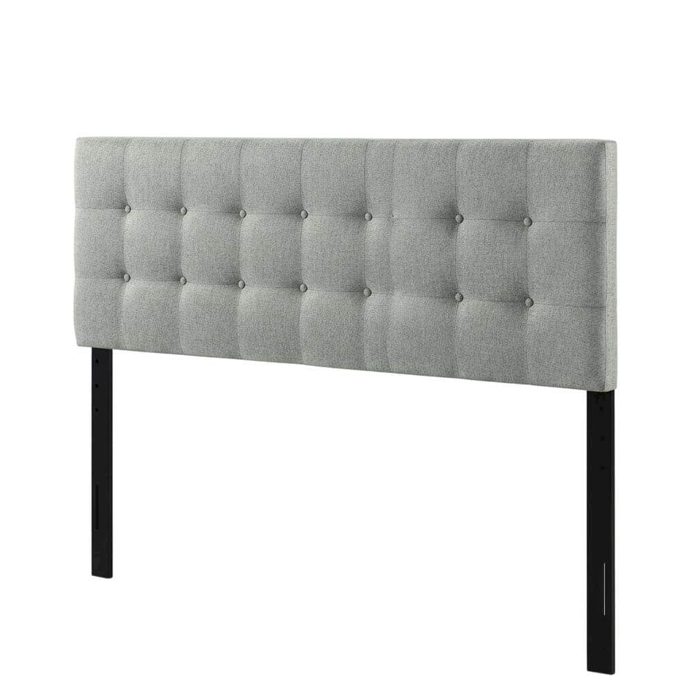 FurniFact - Upholstered Fabric King Headboard with Elegant Design and Sturdy Frame - Gray price history on PriceWatchPro
