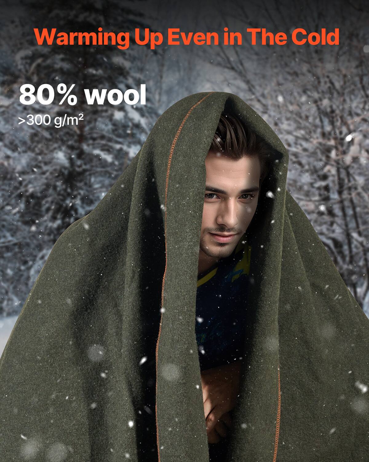 Warming Up Even in The Cold

80% wool  
>300 g/m²