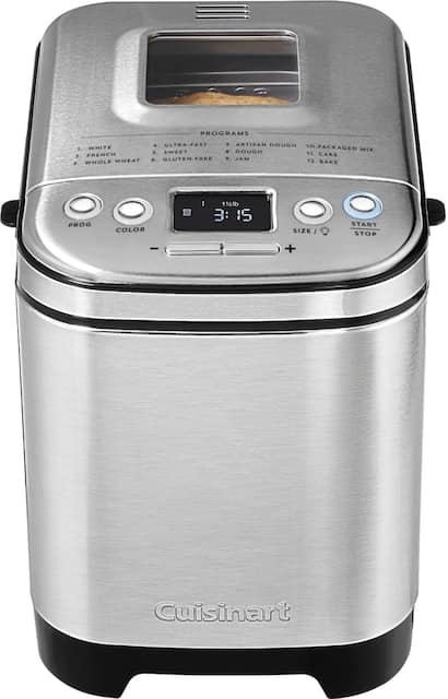 Cuisinart Compact Automatic Bread Maker Stainless Steel CBK-110 - Best Buy Cuisinart Compact Automatic Bread Maker Stainless Steel CBK-110 - Best Buy