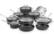 Alt View 11. Cuisinart - Chef's Classic 17-Piece Cookware Set - Black.