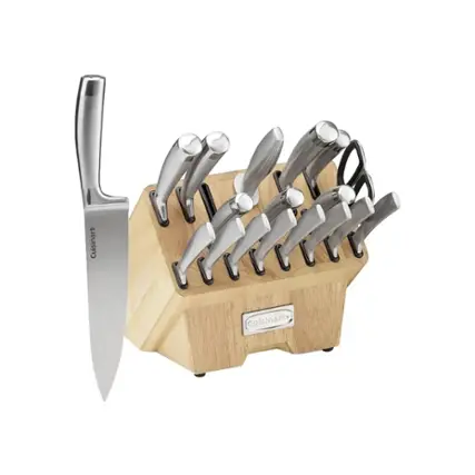 Cuisinart - Normandy 19-Piece Cutlery Block Set - Stainless Steel