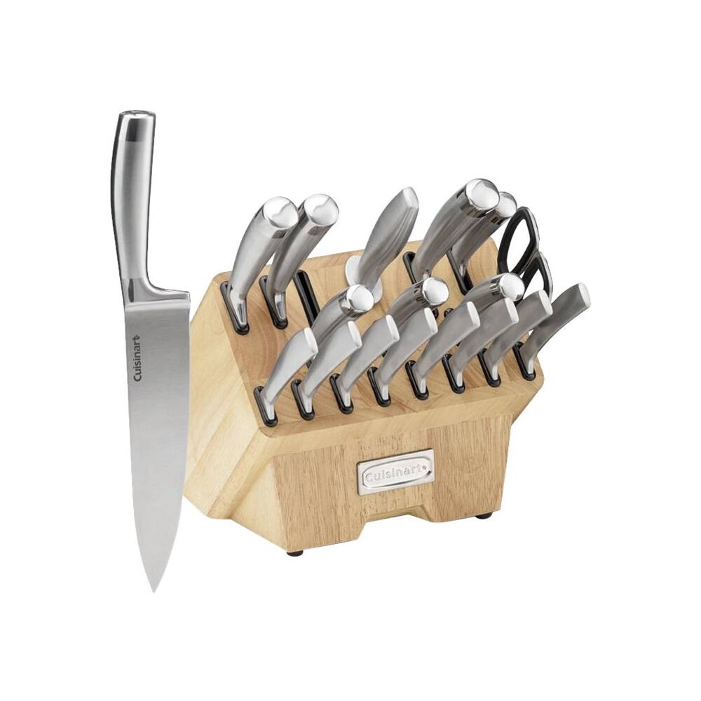 Angle. Cuisinart - Normandy 19-Piece Cutlery Block Set - Stainless Steel.