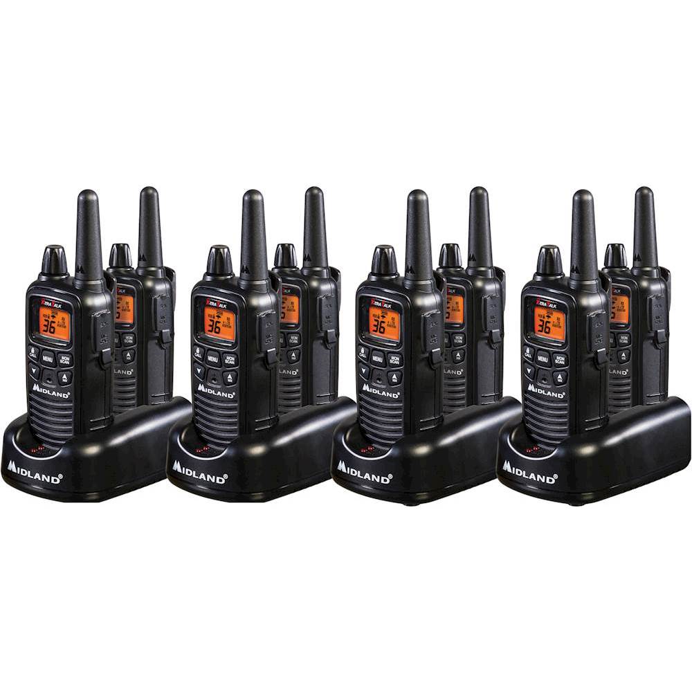 Angle View: Midland - Business 30-Mile, 36-Channel FRS 2-Way Radios (8-Pack)