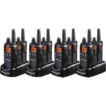Angle. Midland - Business 30-Mile, 36-Channel FRS 2-Way Radios (8-Pack).