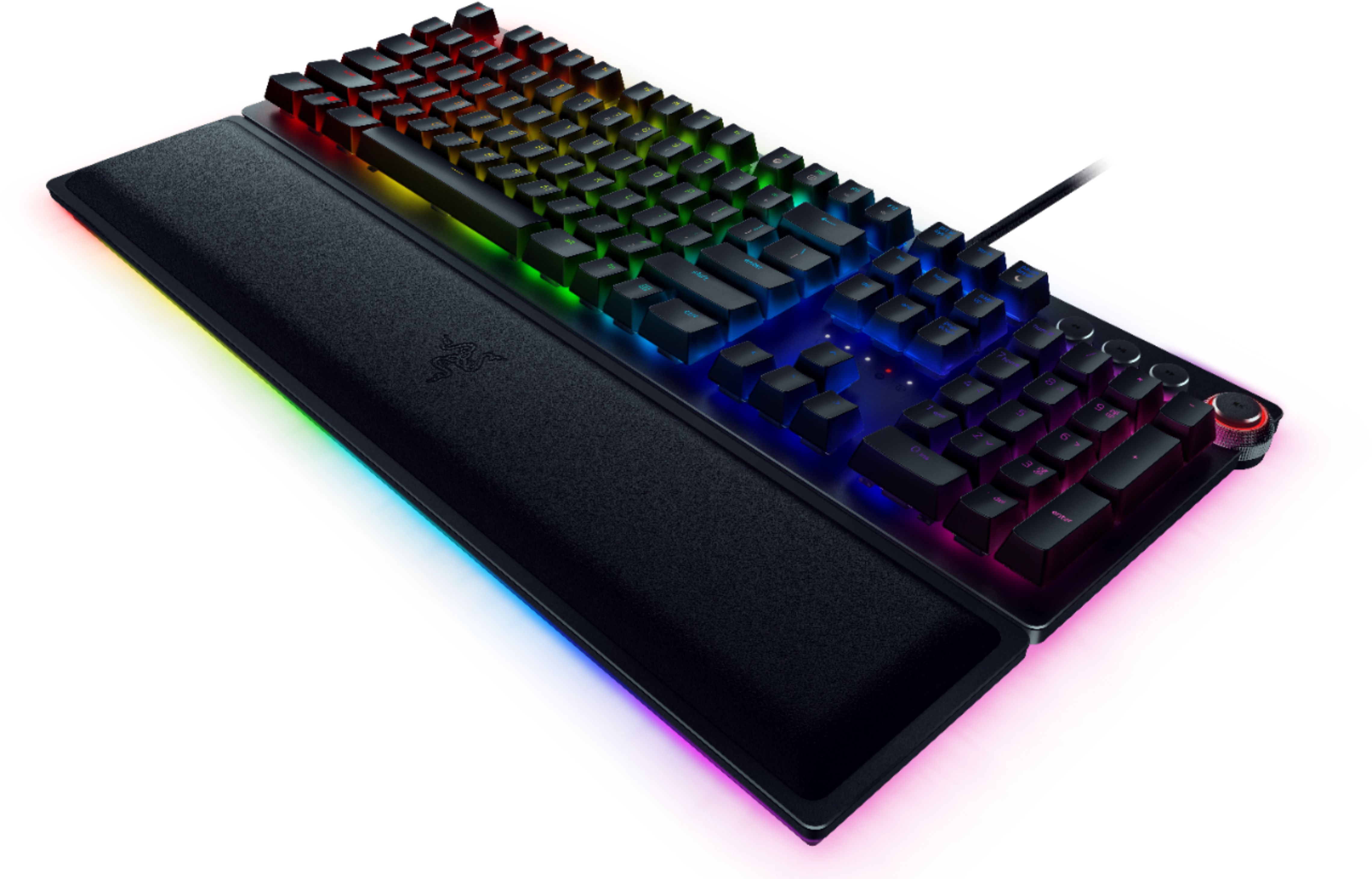 Razer - Huntsman Elite Full Size Wired Opto-Mechanical Clicky Switch Gaming  Keyboard with RGB Chroma Backlighting - Black