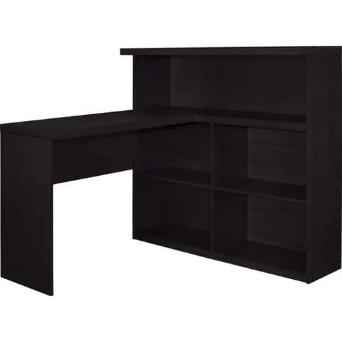 Front Standard. Altra Furniture - Trilium Way Sit/Stand L-Shaped Desk, Espresso Finish.