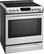 Angle. LG - 6.3 Cu. Ft. Smart Slide-In Electric True Convection Range with EasyClean and 3-in-1 Element - Stainless steel.