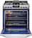 Alt View 2. LG - 6.3 Cu. Ft. Slide-In True Convection Gas Range with EasyClean and UltraHeat Power Burner - Stainless Steel.