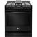 Front. LG - 6.3 Cu. Ft. Self-Cleaning Slide-In Gas with ProBake Convection - Matte Black Stainless Steel.