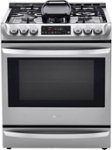 Front Zoom. LG - 6.3 Cu. Ft. Smart Slide-In Dual Fuel True Convection Range with EasyClean and ProBake Convection - Stainless Steel.