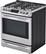 Left. LG - 6.3 Cu. Ft. Smart Slide-In Dual Fuel True Convection Range with EasyClean and ProBake Convection - Stainless steel.