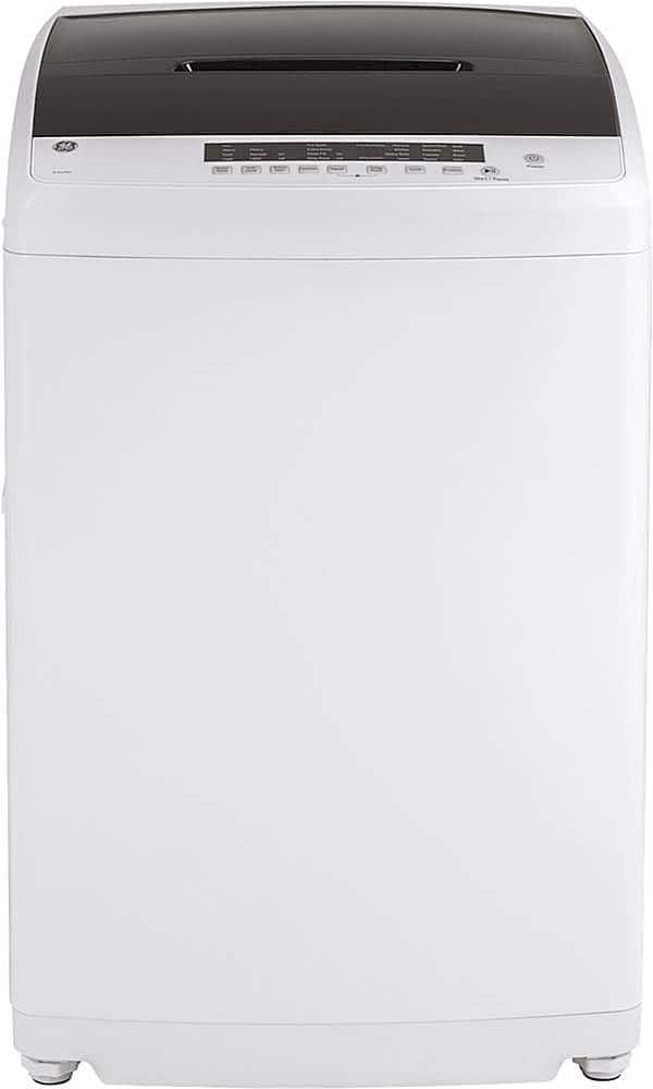 Front. GE - 2.8 Cu. Ft. Top Load Washer with Portable - White/Black.