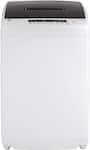 GE - 2.8 Cu. Ft. High-Efficiency Top Load Portable Washer with Stainless Steel Basket and 8 Wash Cycles - White/Black