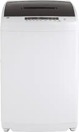 Front. GE - 2.8 Cu. Ft. Top Load Washer with Portable - White/Black.